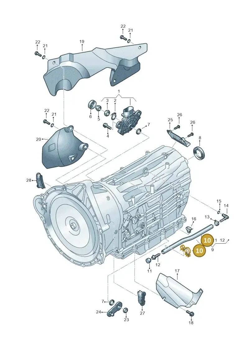 N10328301 — Volkswagen Touareg                08> (2007-) diagram 274321650, position 10