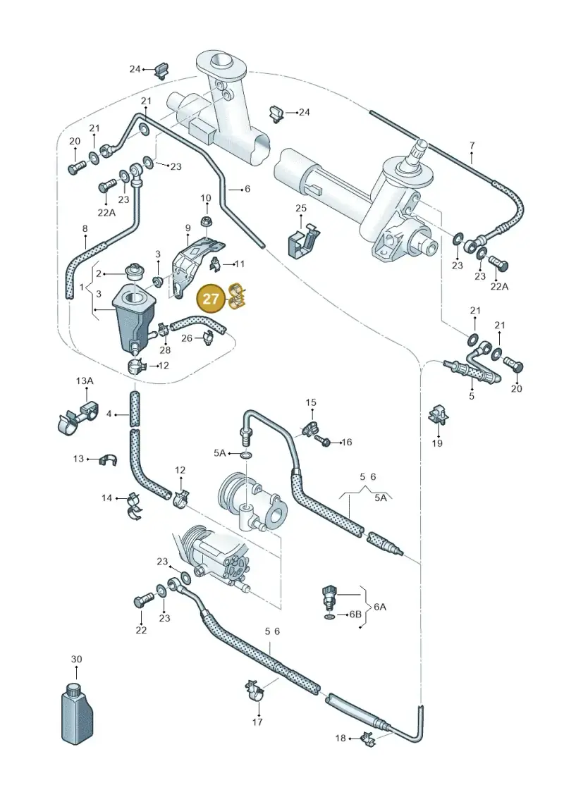 N10328401 — Volkswagen LUPO/3L TDI (2003-2005) diagram 231422550, position 27