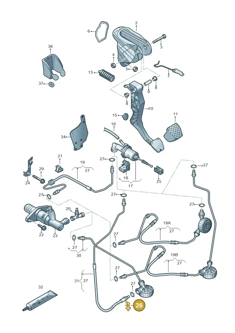 N10331401 — Volkswagen Caddy kombi (2015-2020) diagram 718721250, position 26