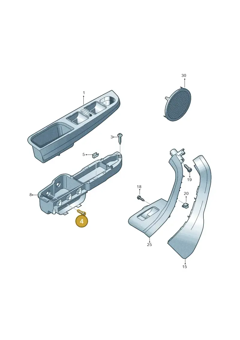 N10334605 — Volkswagen Golf Plus (2011-2014) diagram 459867200, position 4