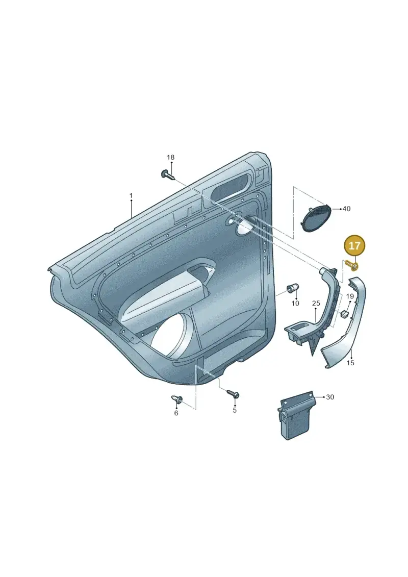 N10334605 — Volkswagen Golf Plus (2011-2014) diagram 459867400, position 17