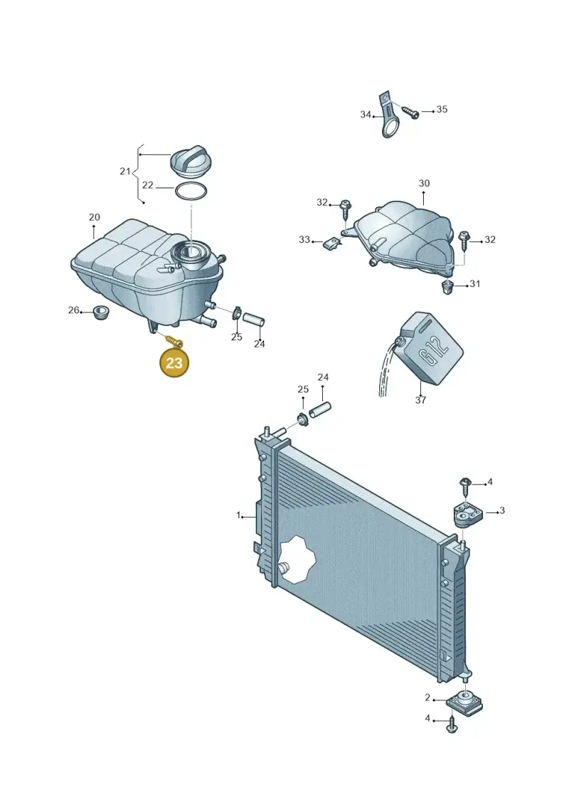 N10334605 — Volkswagen Phaeton 4motion (2010-2016) diagram 710121800, position 23