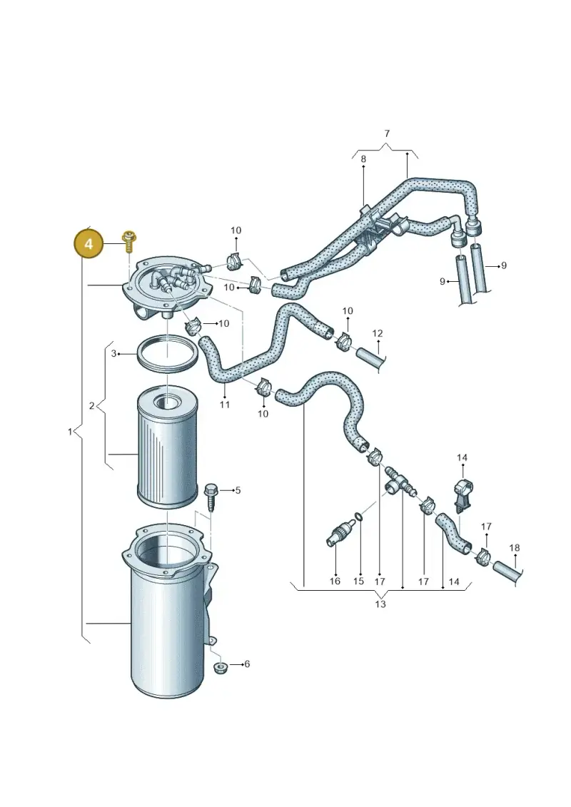 N10335205 — Volkswagen Golf Plus (2011-2014) diagram 729127100, position 4