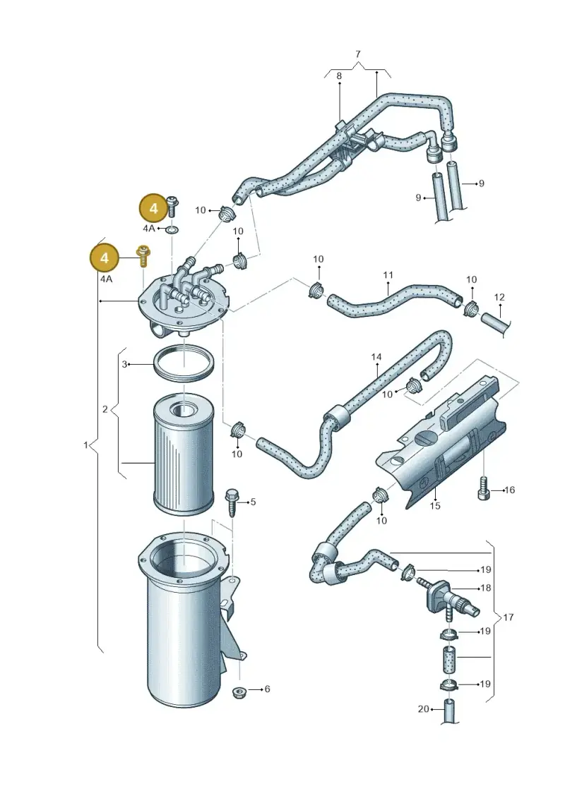 N10335205 — Volkswagen New beetle (2011-2016) diagram 729127150, position 4