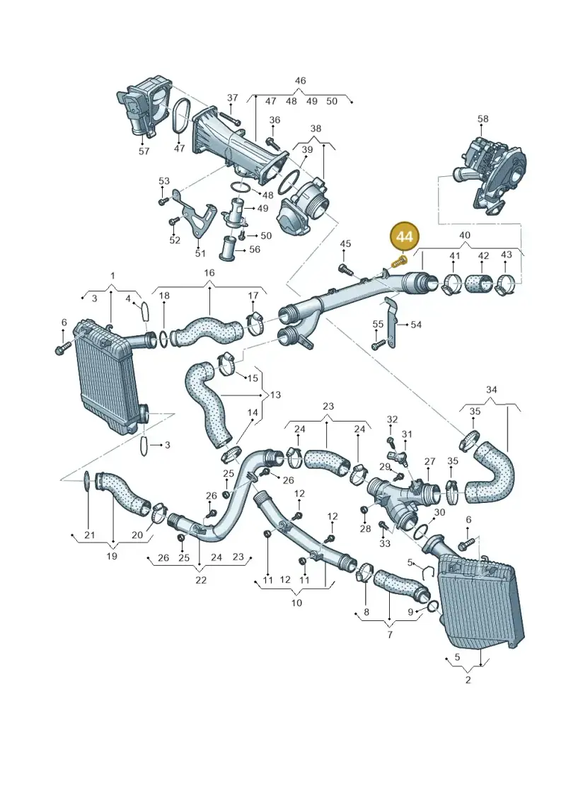 N10335205 — Volkswagen Touareg BlueMotion (2014-2018) diagram 787145870, position 44