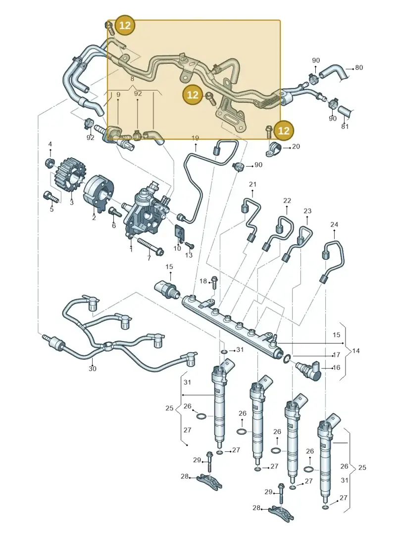 N10335205 — Volkswagen Caravelle (2015-2019) diagram 679130400, position 12