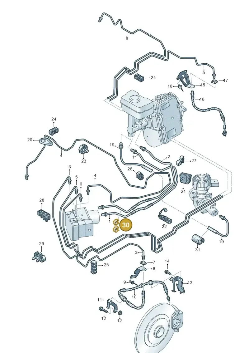 N10335501 — Volkswagen Touareg (2017-2023) diagram 859611250, position 30