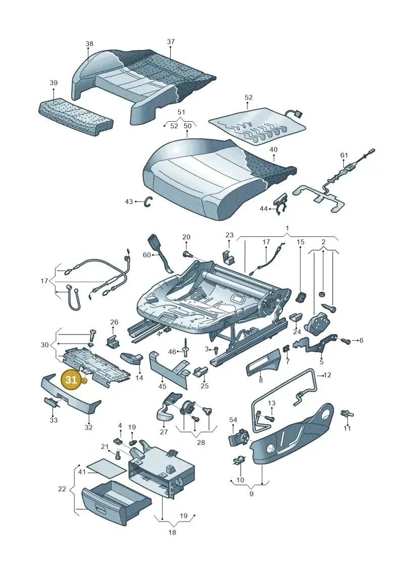 N10340004 — Volkswagen Golf 2.0 (2016-2020) diagram 746881000, position 31