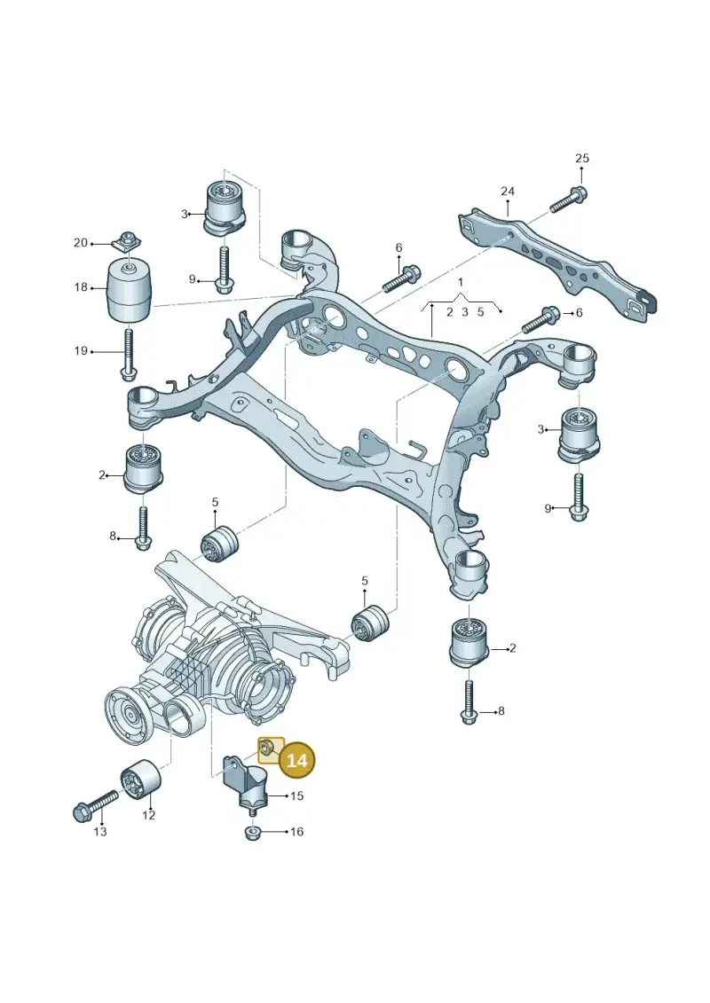 N10340203 — Audi A8 (2017-2025) diagram 896505100, position 14