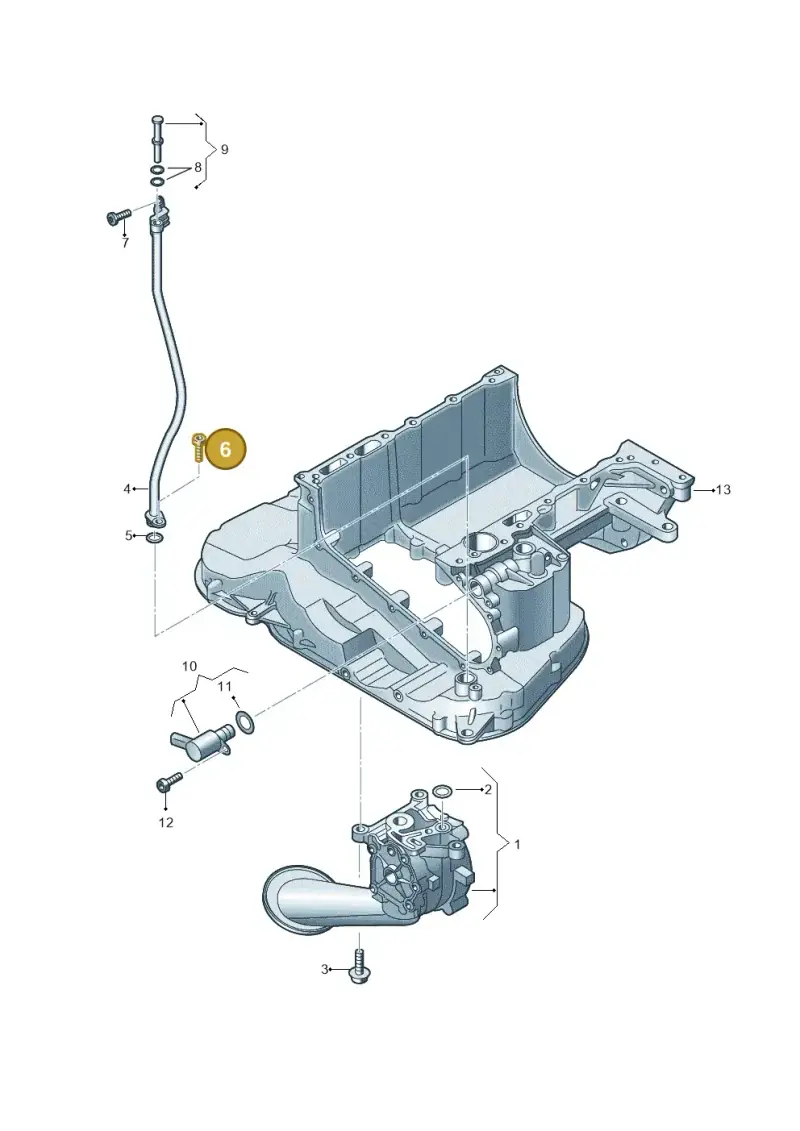 N10347003 — Volkswagen Touareg (2017-2023) diagram 439115045, position 6
