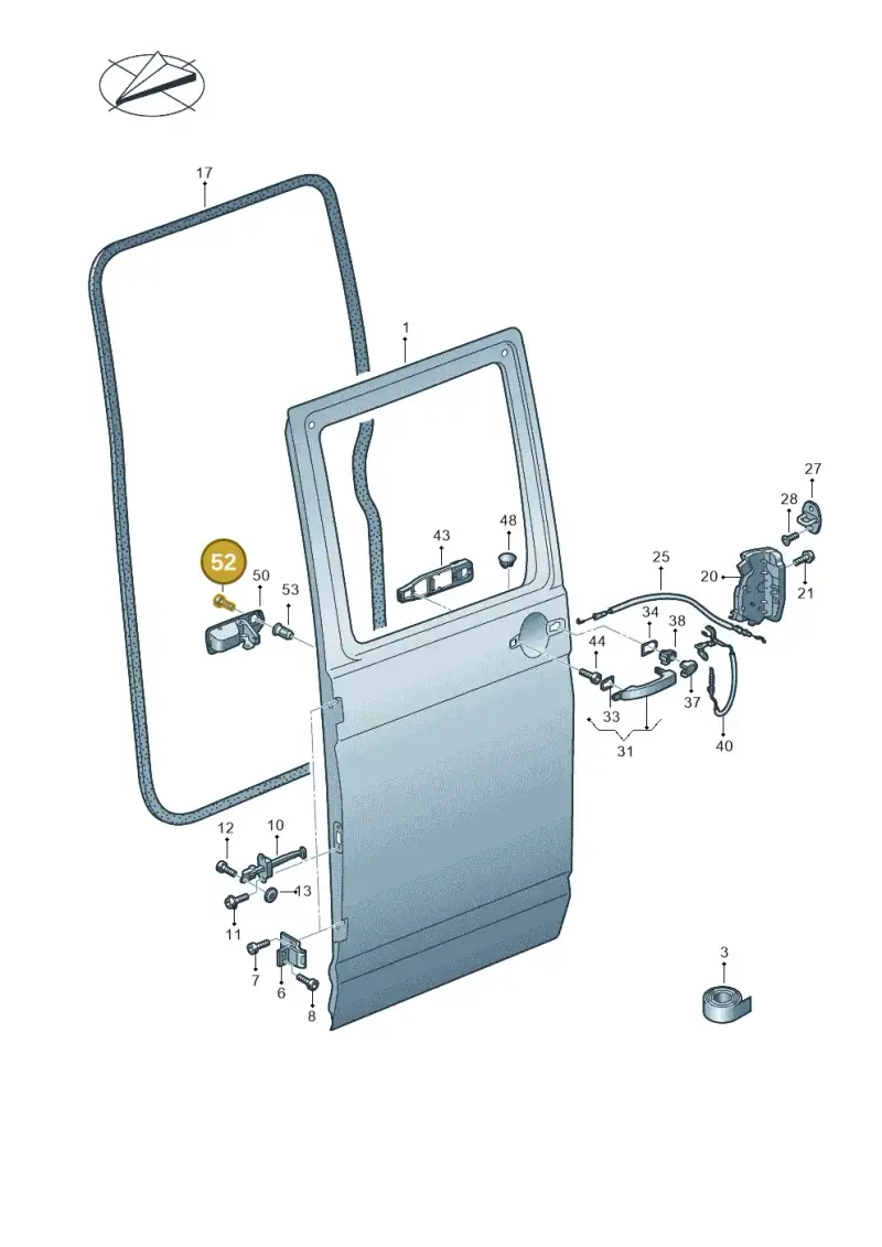 N10347403 — Volkswagen Single-cab transp. (2019-2024) diagram 7fp841000, position 52