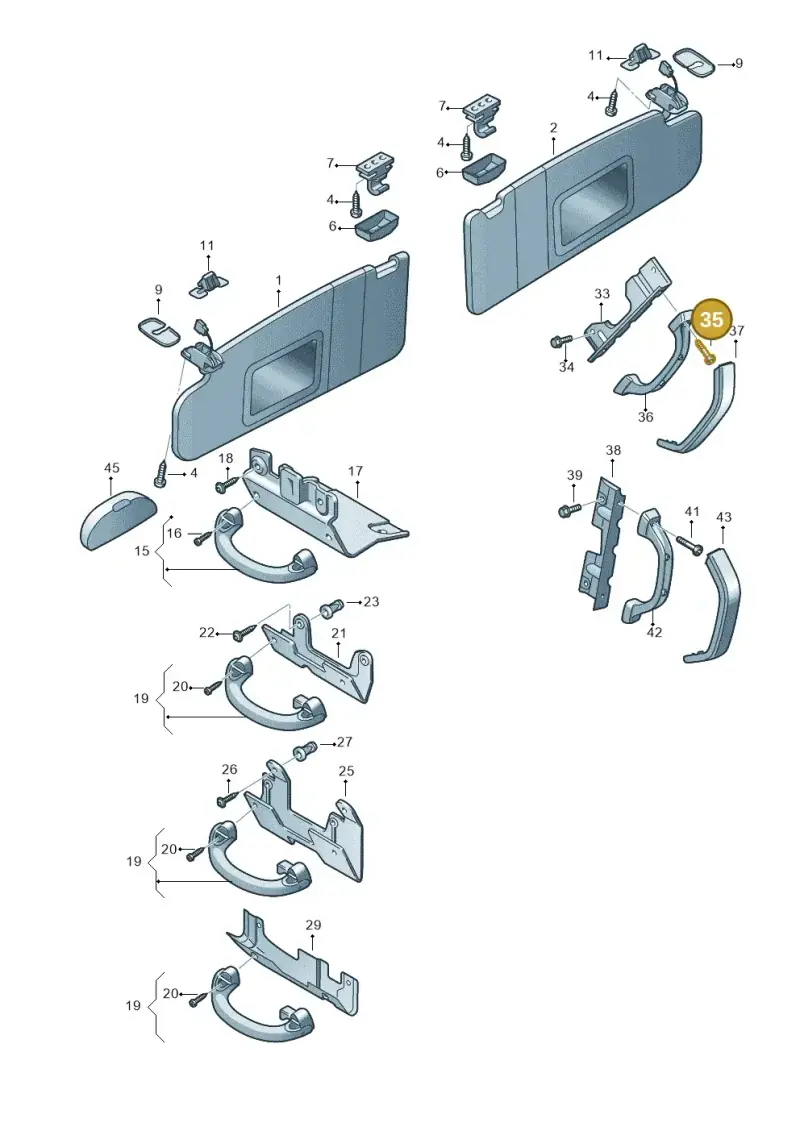 N10347403 — Volkswagen Transport. multivan (2019-2024) diagram 861857500, position 35