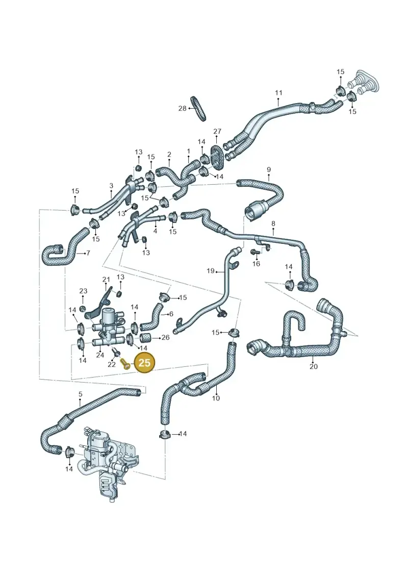 N10347404 — Volkswagen Touareg (2017-2023) diagram 439819810, position 25