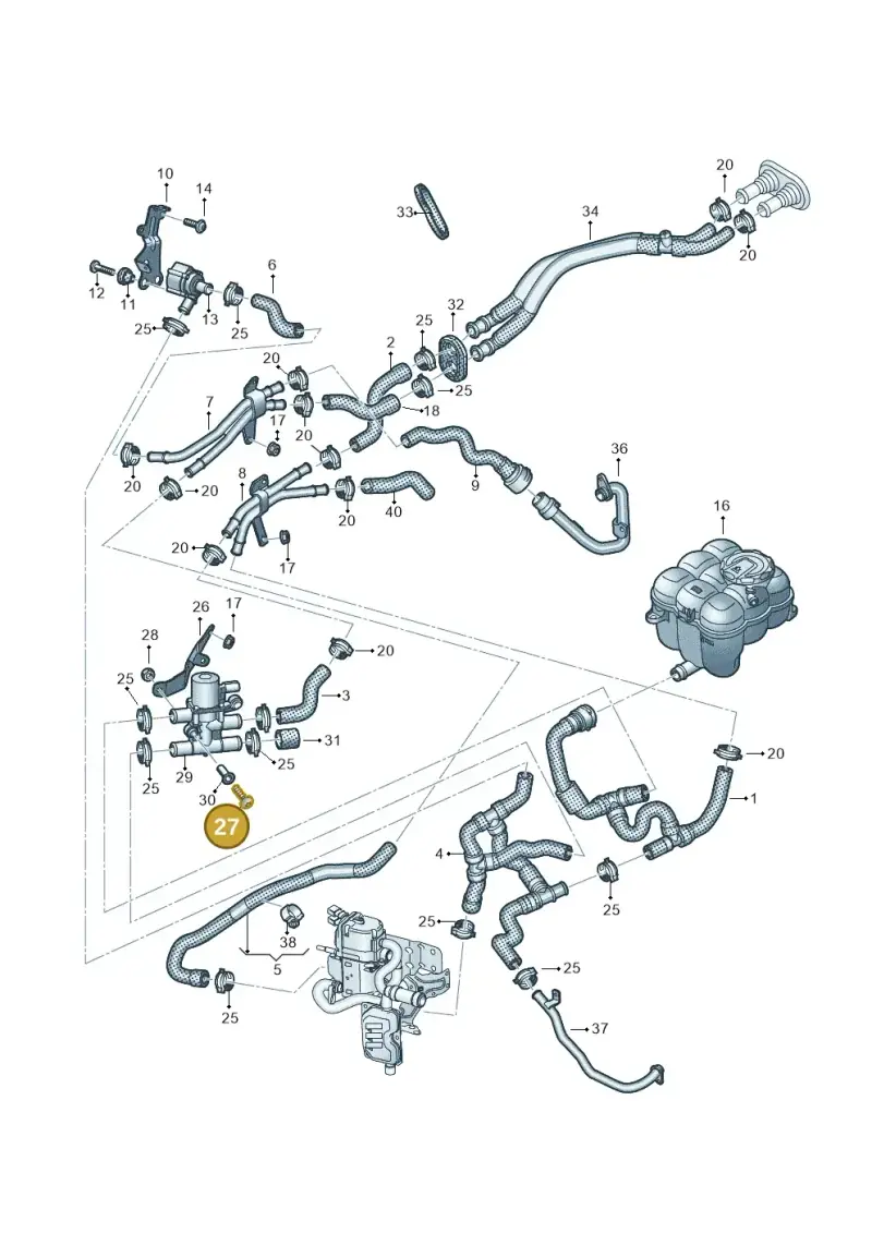 N10347404 — Volkswagen Touareg (2017-2023) diagram 439819910, position 27