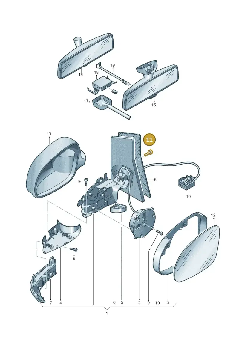 N10347804 — Volkswagen Golf Plus (2011-2014) diagram 650857400, position 11