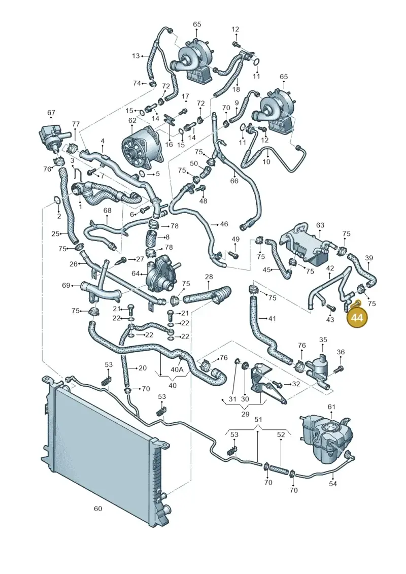N10347804 — Audi A8 (2013-2018) diagram 771121180, position 44