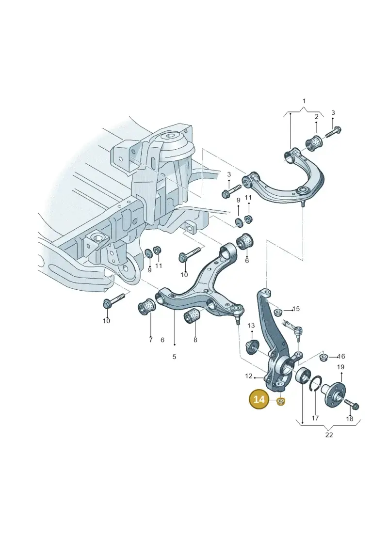 N10401801 — Volkswagen Amarok twin cab (2022-) diagram 683407000, position 14