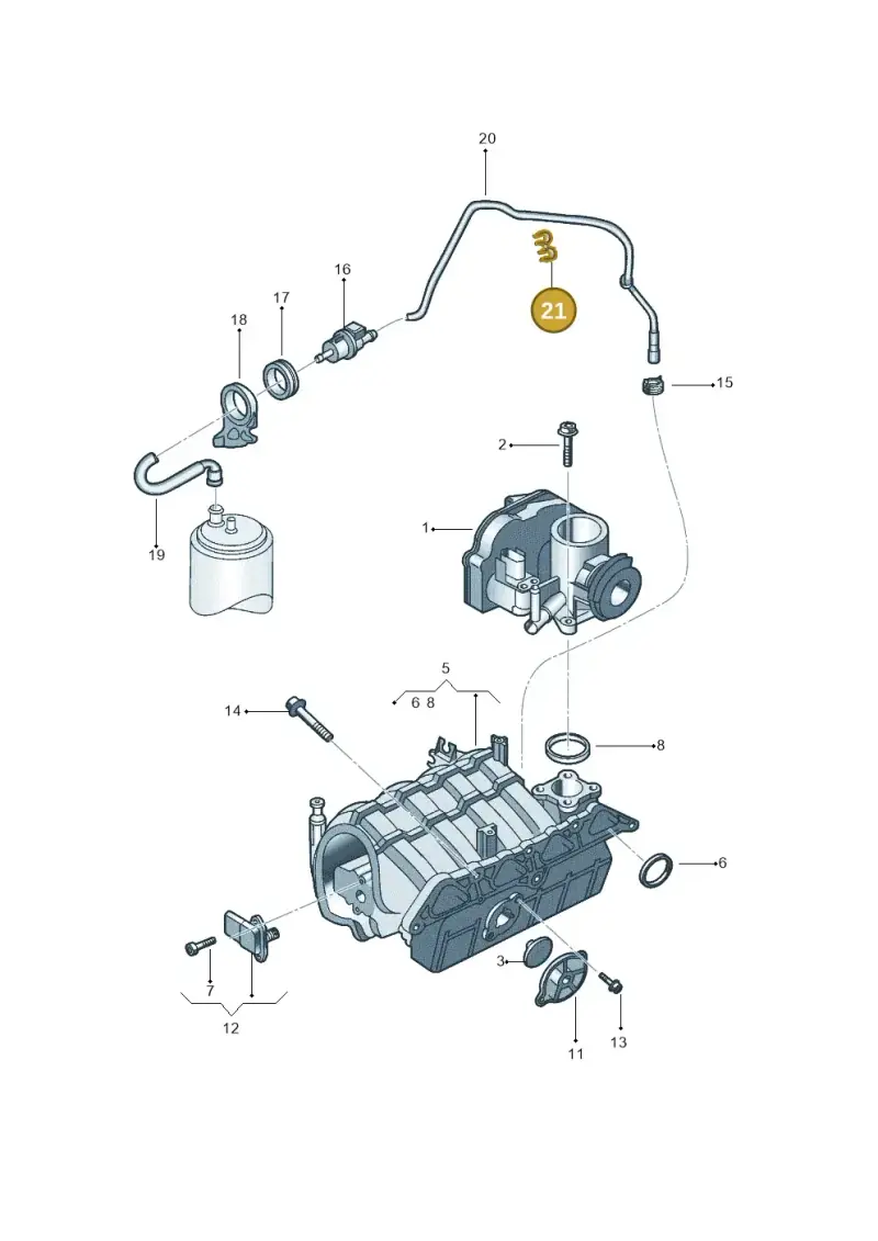 N10401902 — Volkswagen Crossfox (2014-2021) diagram 558133170, position 21