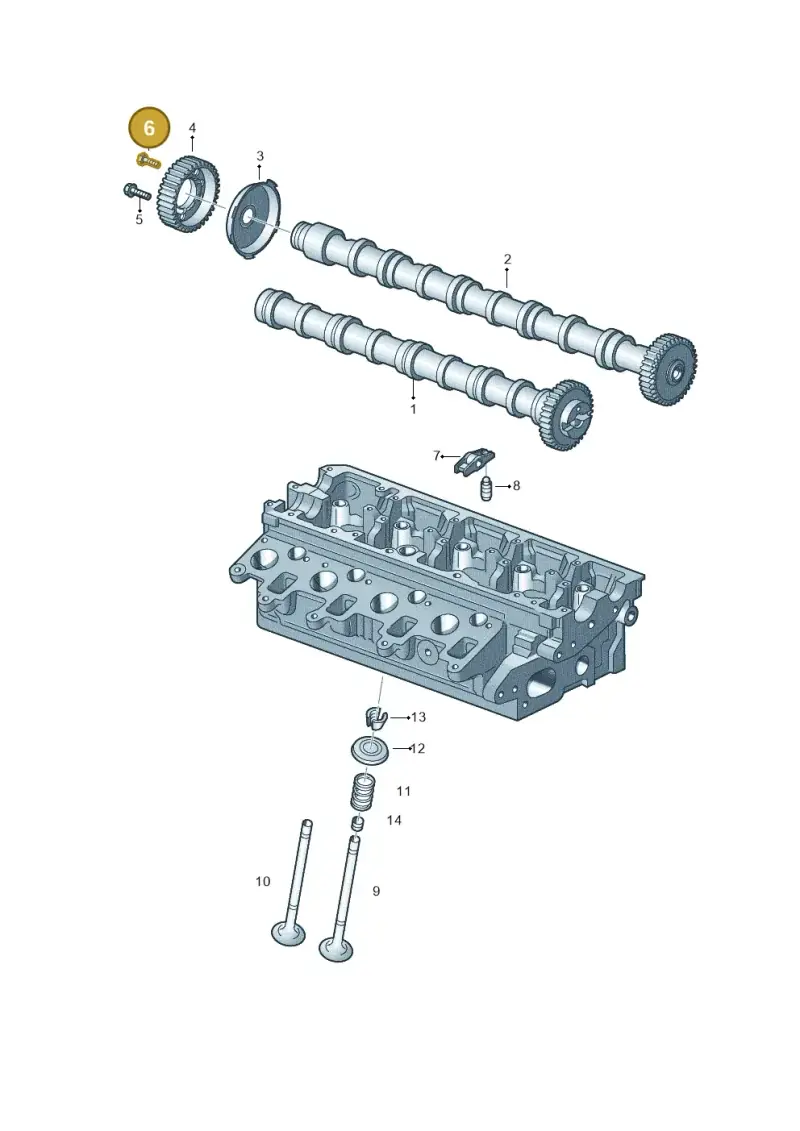 N10403203 — Volkswagen New beetle (2011-2016) diagram 634109300, position 6