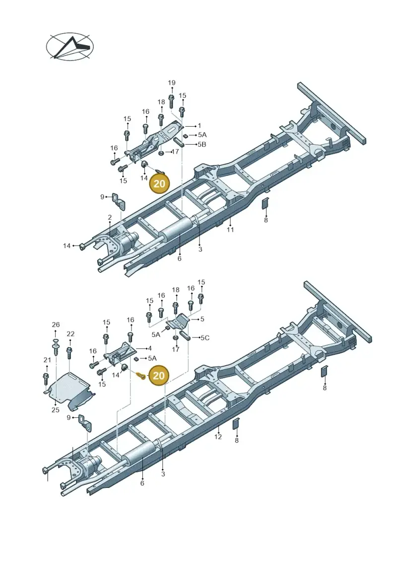 N10403203 — Volkswagen Crafter 35 panel (2011-2016) diagram 722803250, position 20