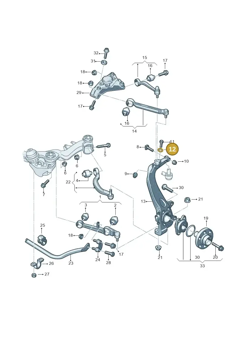 N10406105 — Audi A6 2.7 TDI (2008-2011) diagram 448407060, position 12