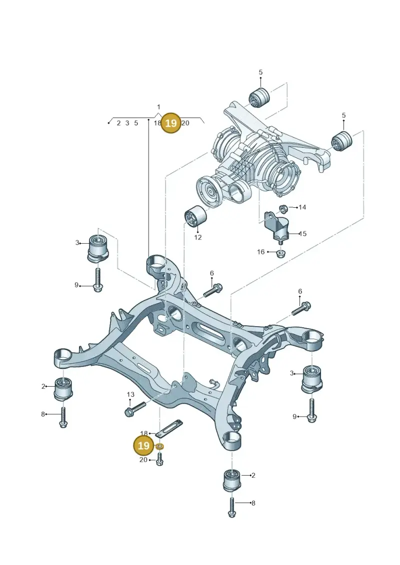 N10406105 — Audi A8 (2017-2025) diagram 838505070, position 19