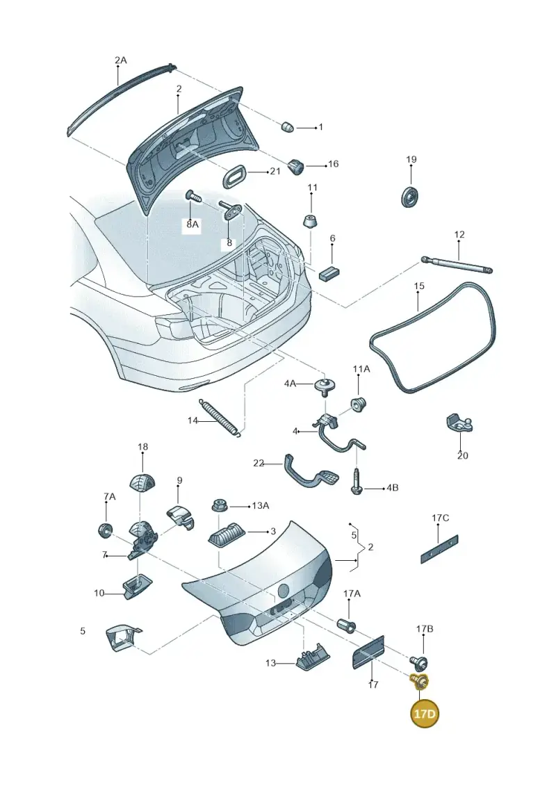 N10406505 — Volkswagen Jetta 2.0 (2015-2015) diagram 692827200, position 17D