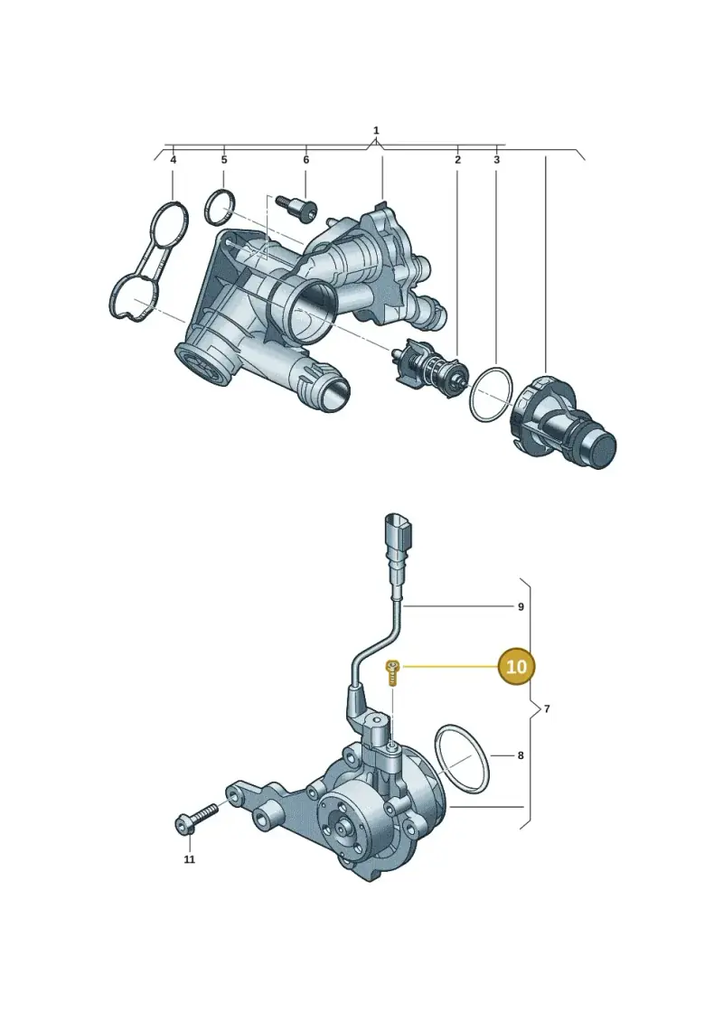 N10406604 — Volkswagen Multivan (2021-) diagram 7t0121080, position 10