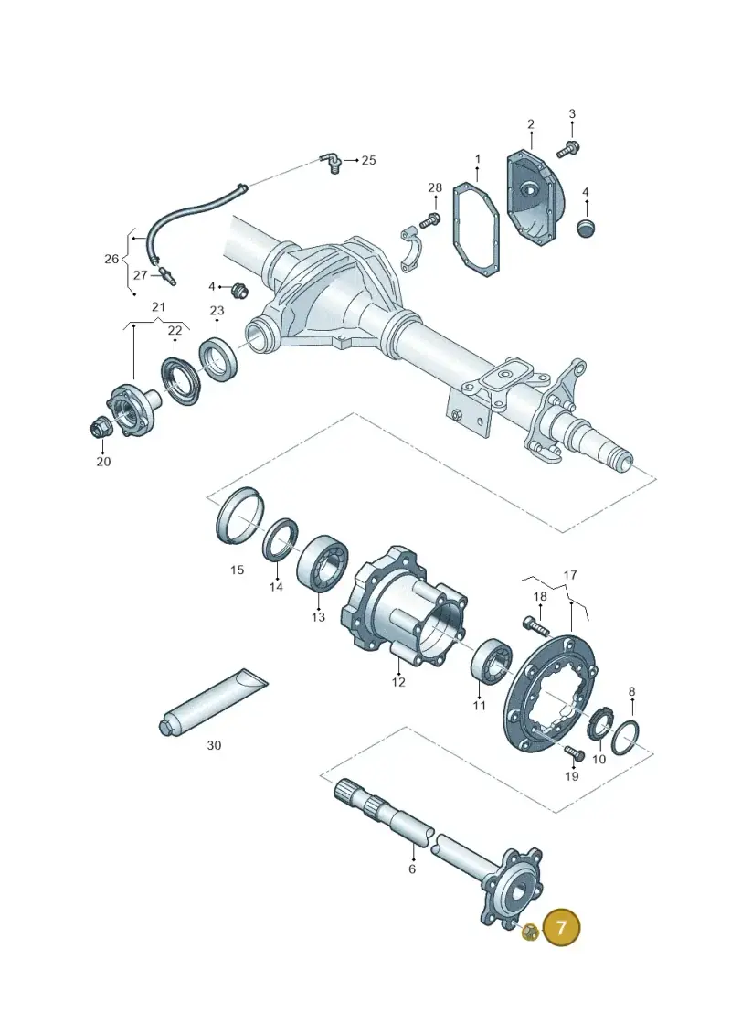 N10409603 — Volkswagen MAN TGE 55 (2016-2021) diagram 806501140, position 7