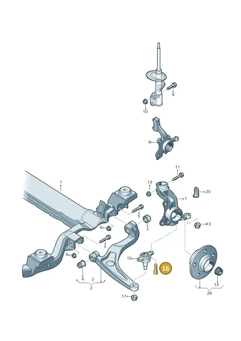N10409603 — Volkswagen Transport. multivan (2019-2024) diagram 861407000, position 16