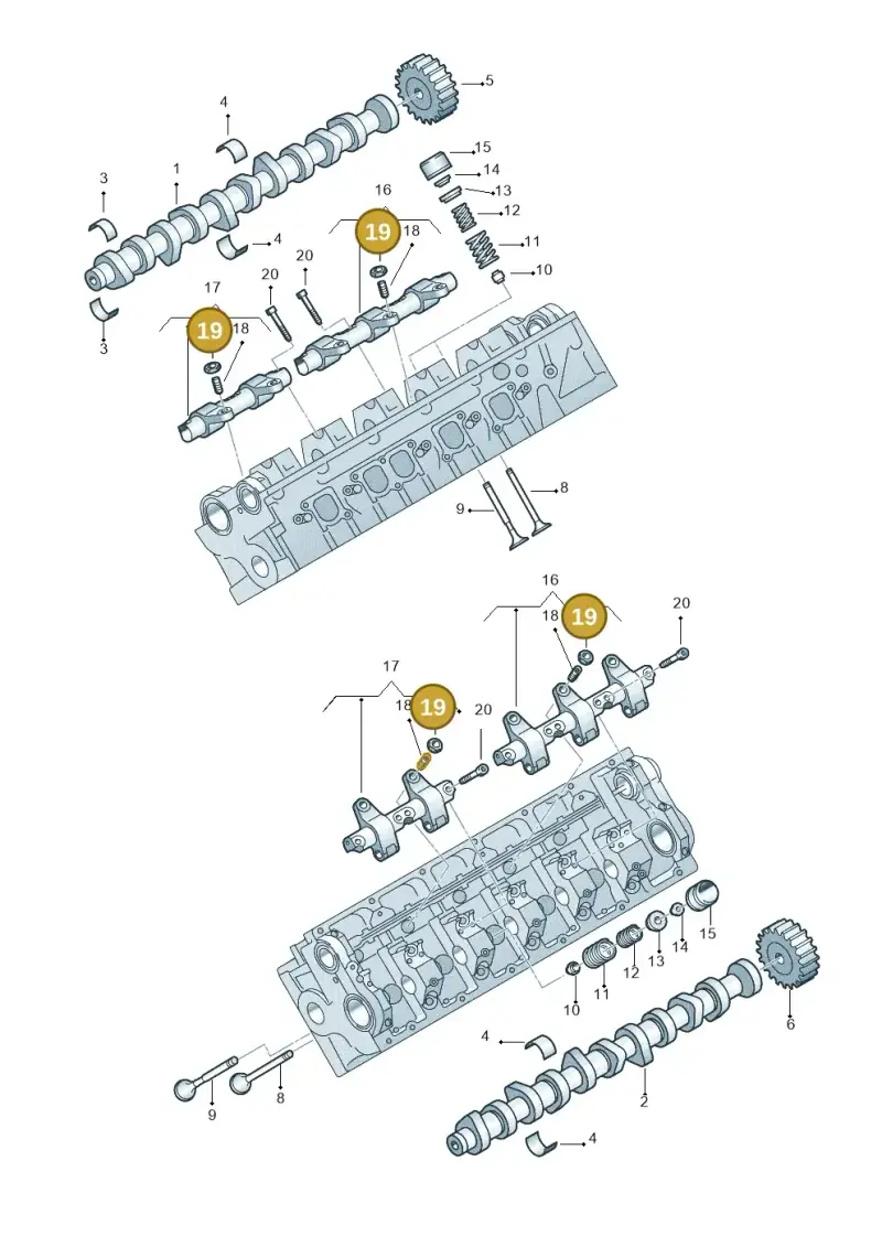 N10412901 — Volkswagen Touareg (2005-2006) diagram 274109450, position 19