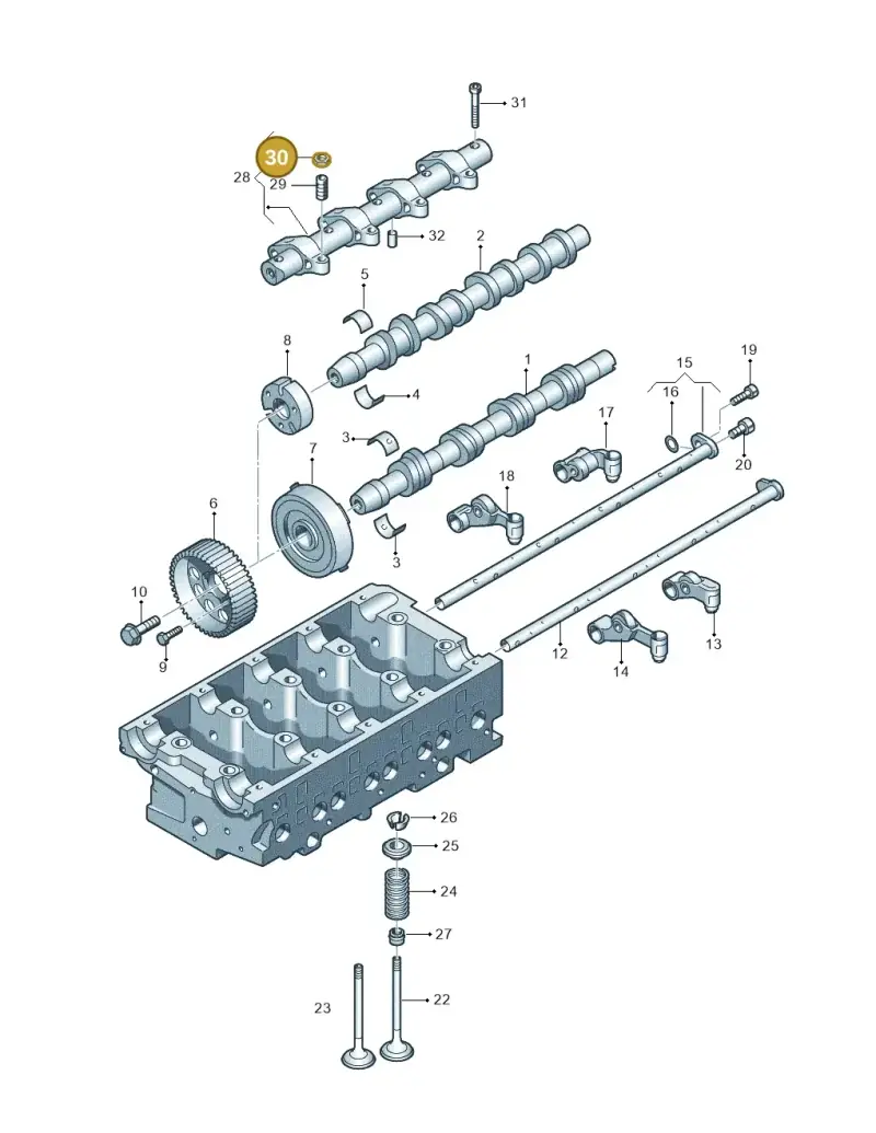 N10412901 — Volkswagen JETTA                  06> (2006-) diagram 409109400, position 30