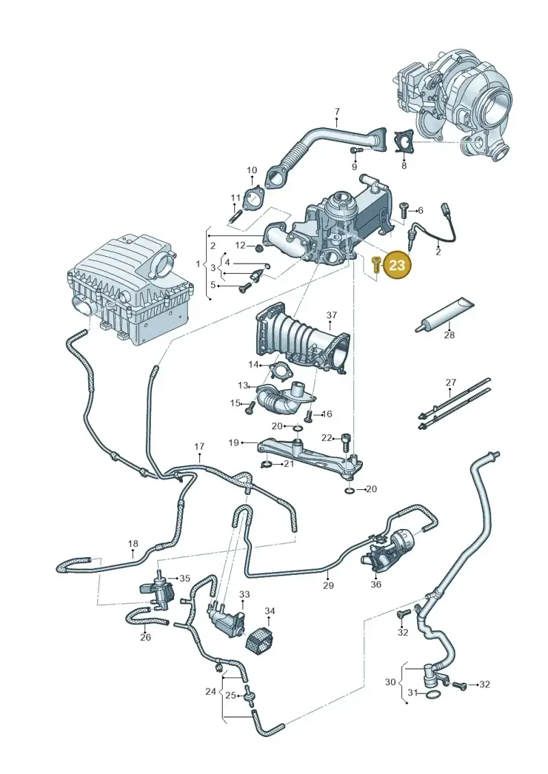 N10413405 — Volkswagen Amarok twin cab (2022-) diagram 894131700, position 23