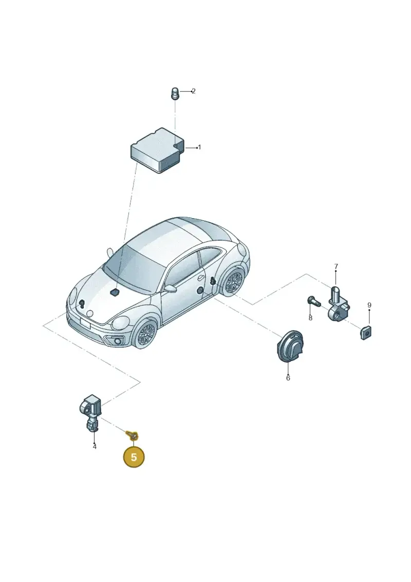 N10413406 — Volkswagen Beetle (2016-2019) diagram 801959300, position 5