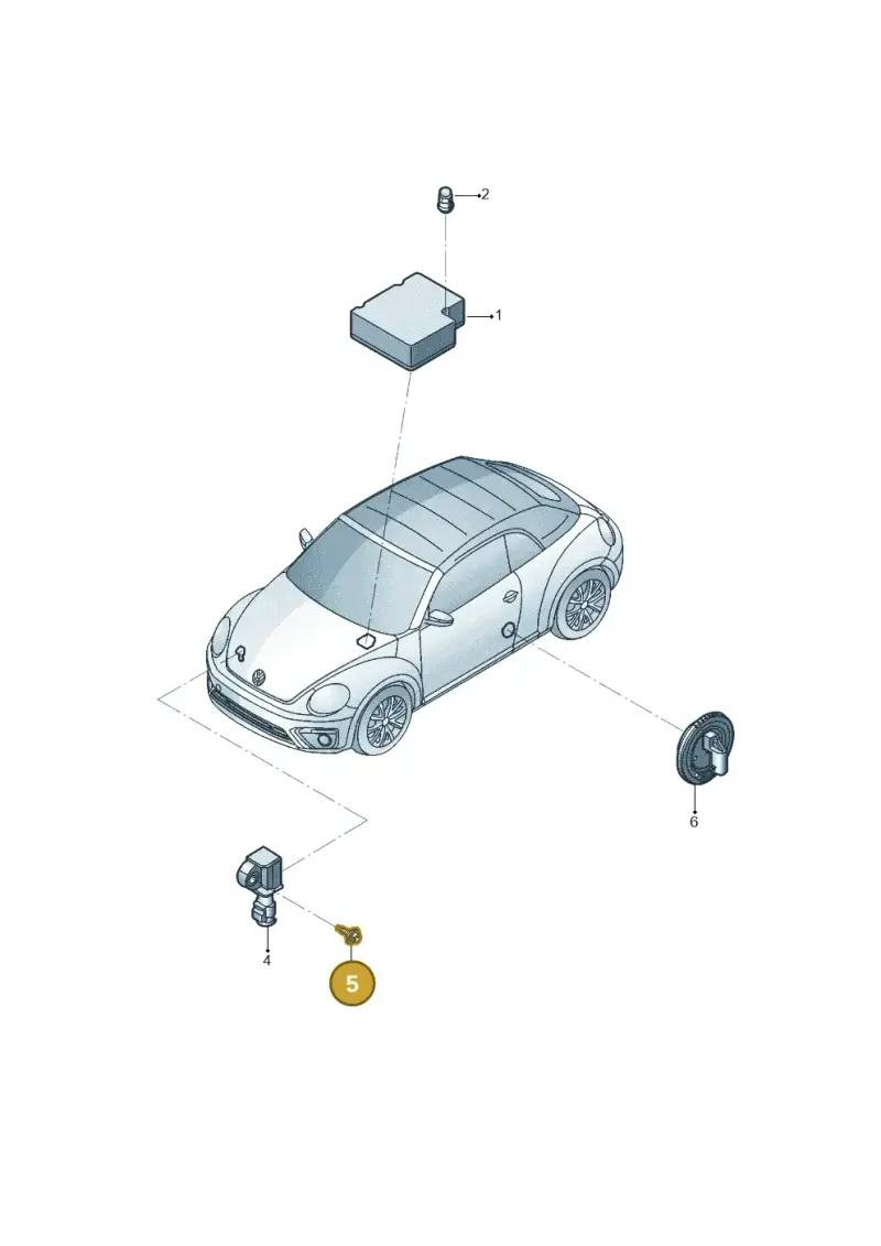 N10413406 — Volkswagen New beetle cabriolet (2016-2019) diagram 802959300, position 5