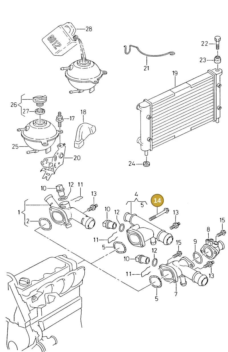 N10414501 — Volkswagen POLO CLASSIC           06> (2005-) diagram 238121750, position 14