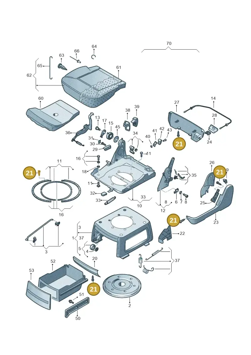 N10415001 — Volkswagen Transp. caravelle (2011-2015) diagram 410883300, position 21