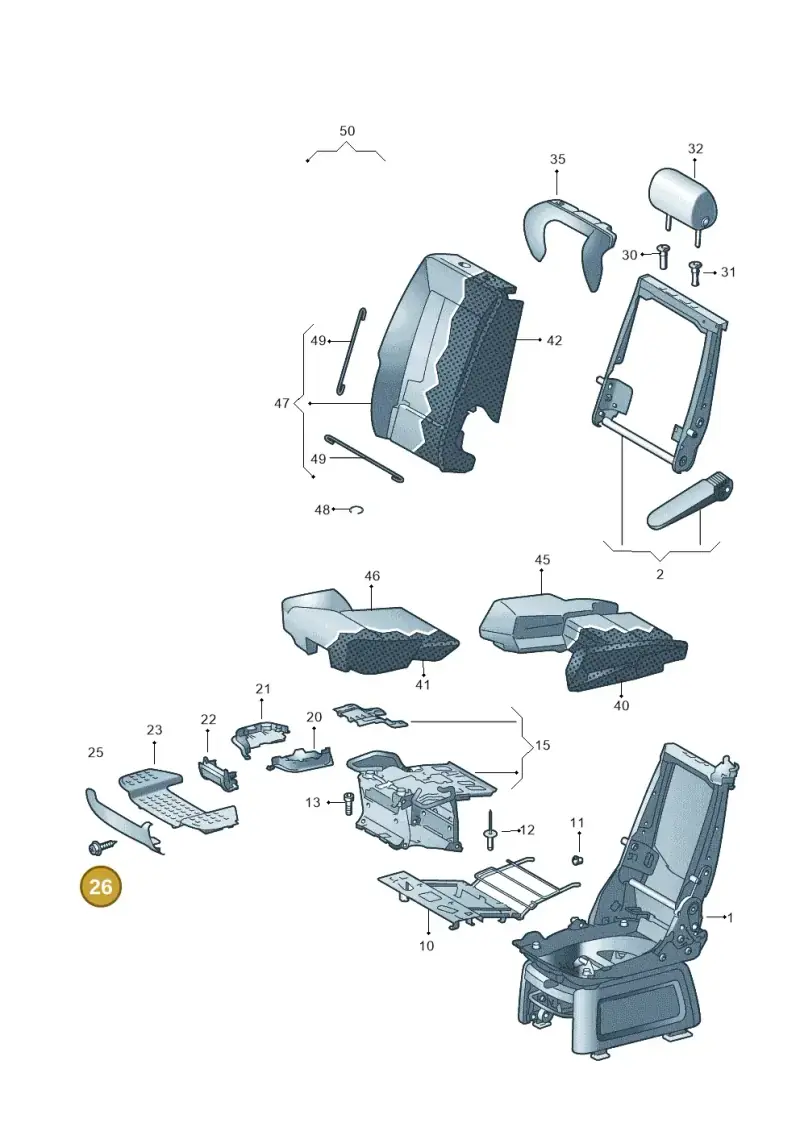 N10415001 — Volkswagen Transport. multivan (2019-2024) diagram 679883350, position 26