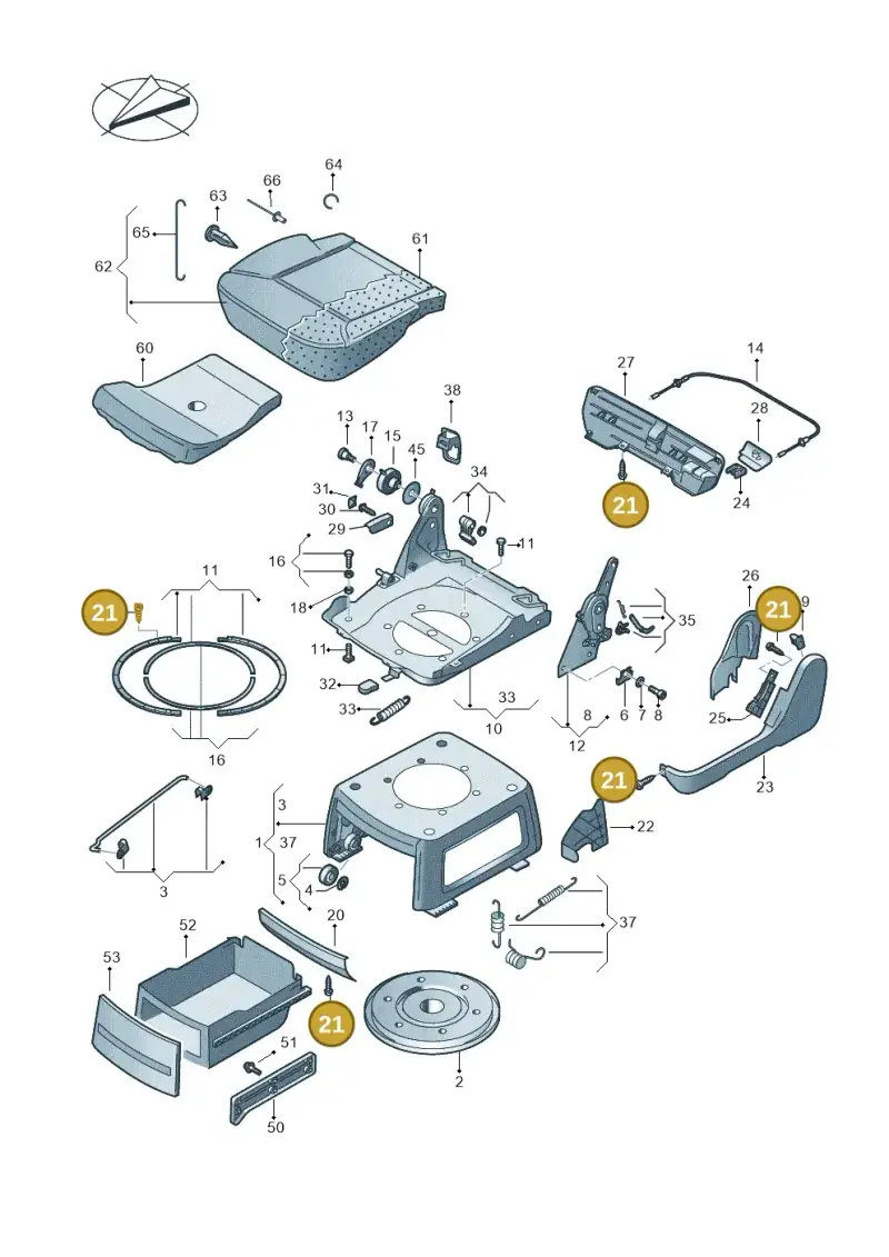 N10415001 — Volkswagen Caravelle (2019-2024) diagram 861883300, position 21