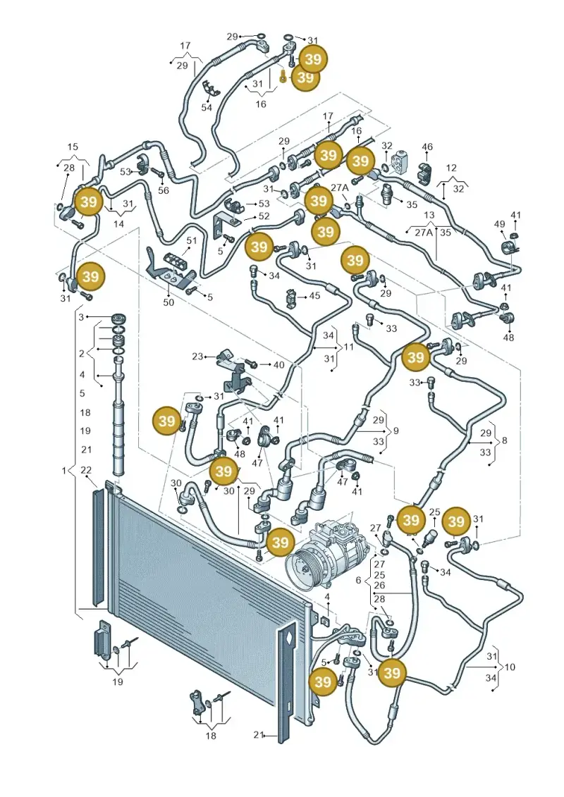 N10415402 — Volkswagen Touareg                08> (2007-) diagram 274820450, position 39