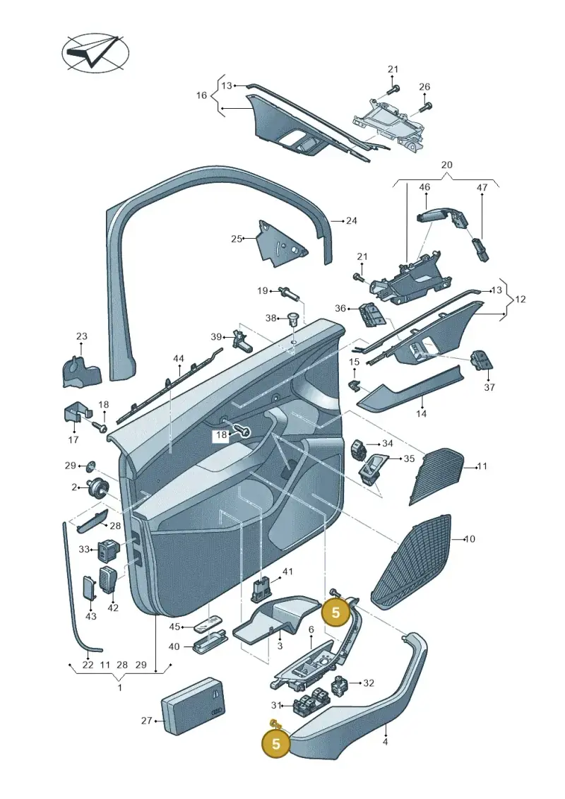 N10415902 — Audi RS4 Avant (2017-) diagram 849867000, position 5