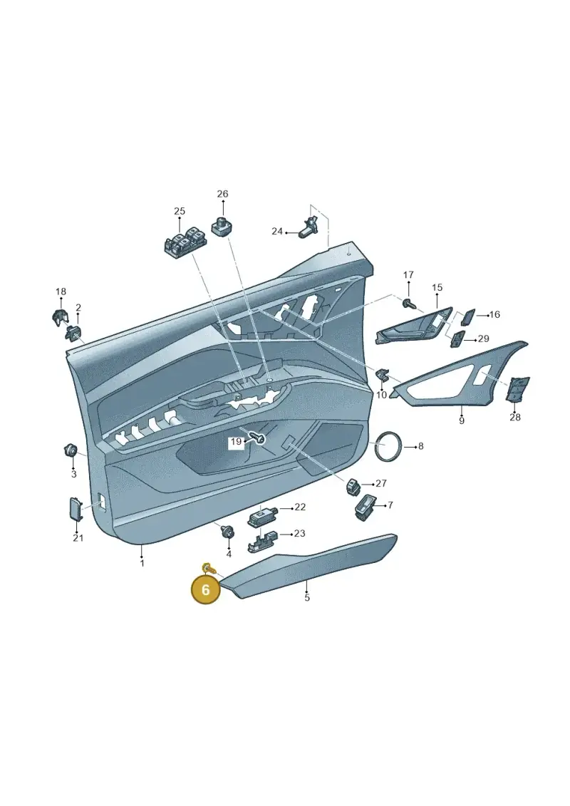 N10415902 — Audi Q4 Sportback (2021-2022) diagram 89a867000, position 6