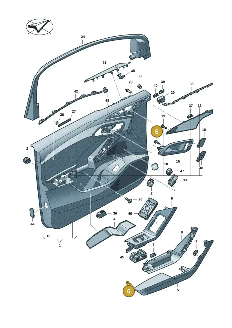 N10415902 — Audi Q6 e-tron (2023-) diagram f5s867000, position 6