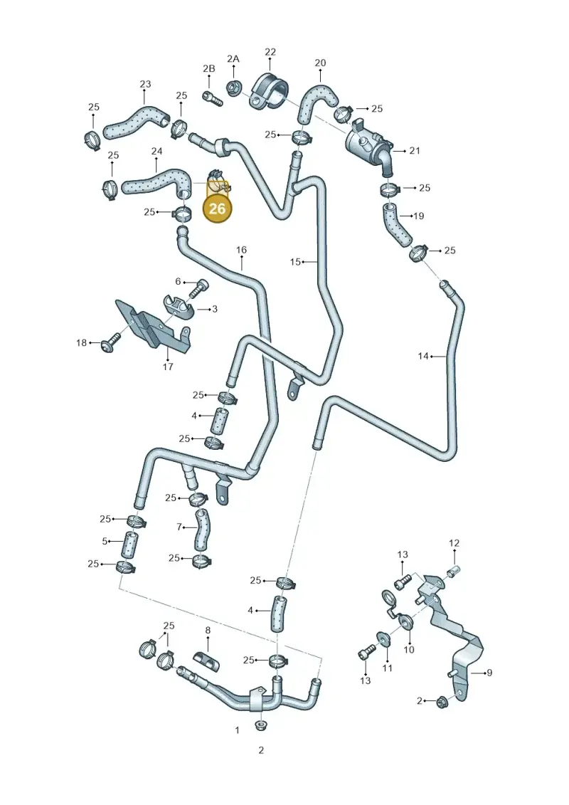 N10422701 — Volkswagen Touareg (2005-2006) diagram 274819180, position 26