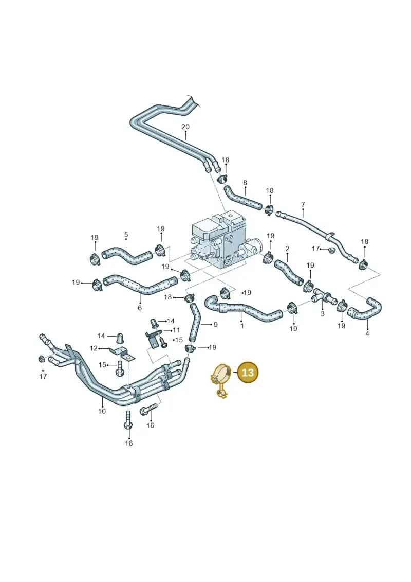 N10422701 — Volkswagen Transp. caravelle (2008-2009) diagram 410819620, position 13