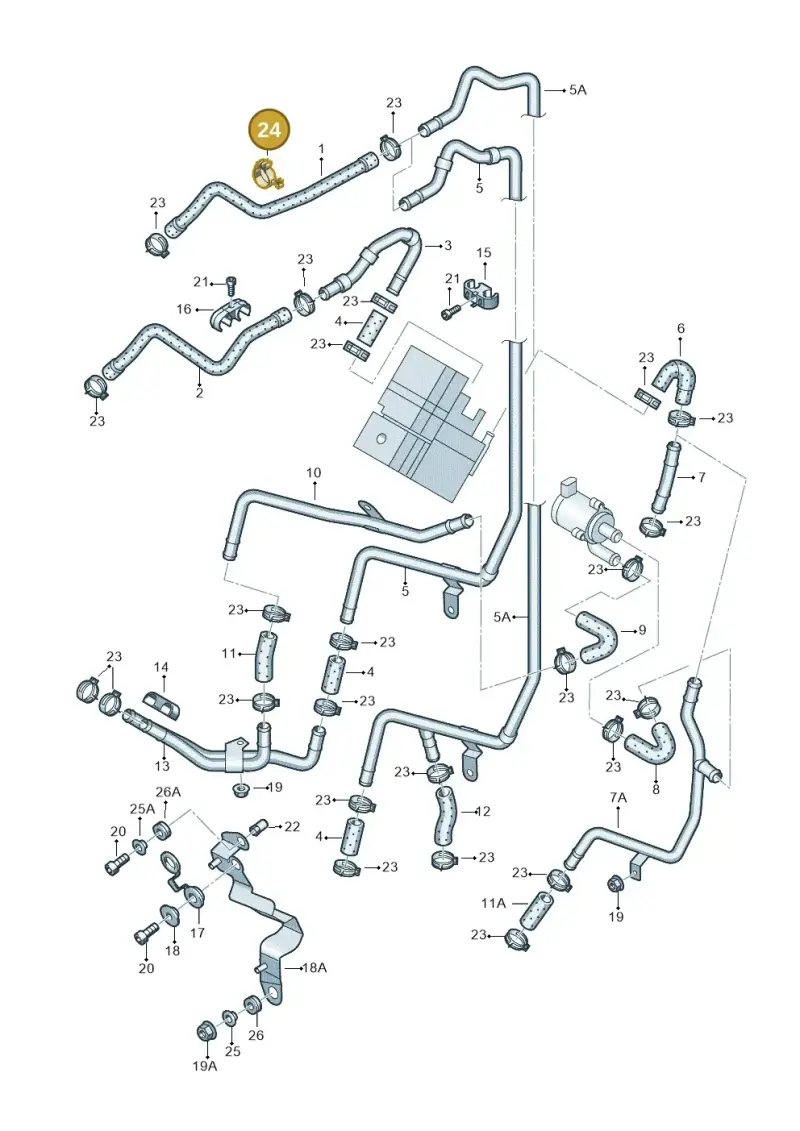 N10422701 — Volkswagen Touareg                08> (2007-) diagram 478819260, position 24