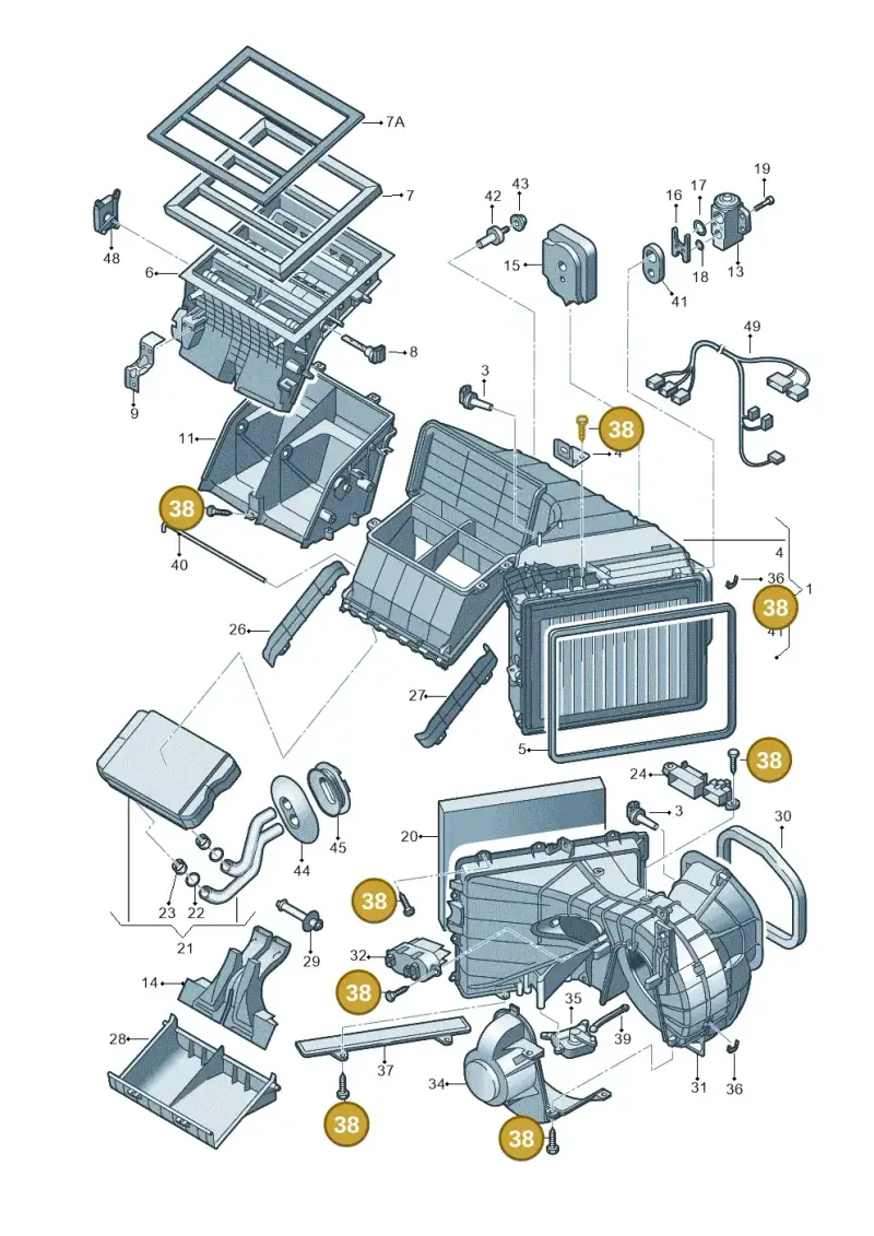 N10424101 — Volkswagen Touareg (2003-2005) diagram 274820200, position 38
