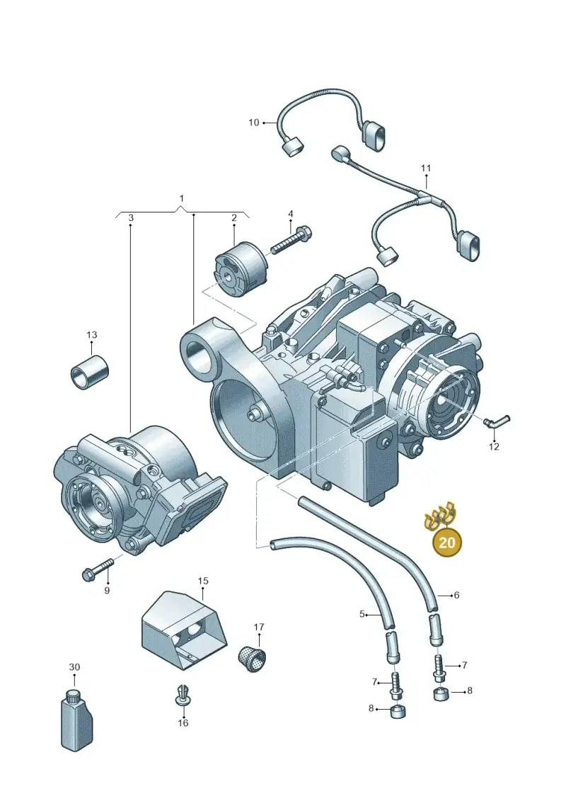 N10424501 — Volkswagen Caravelle (2015-2019) diagram 861525100, position 20