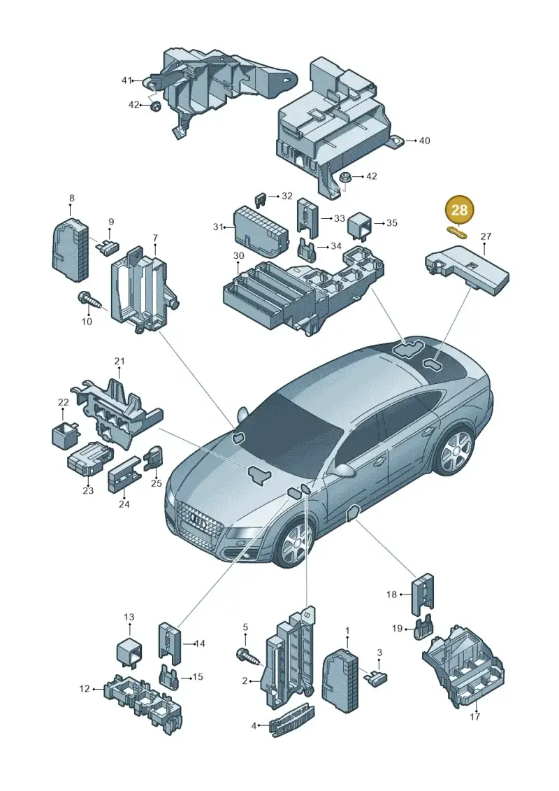 N10424903 — Audi A7 Sportback (2014-2018) diagram 711937000, position 28