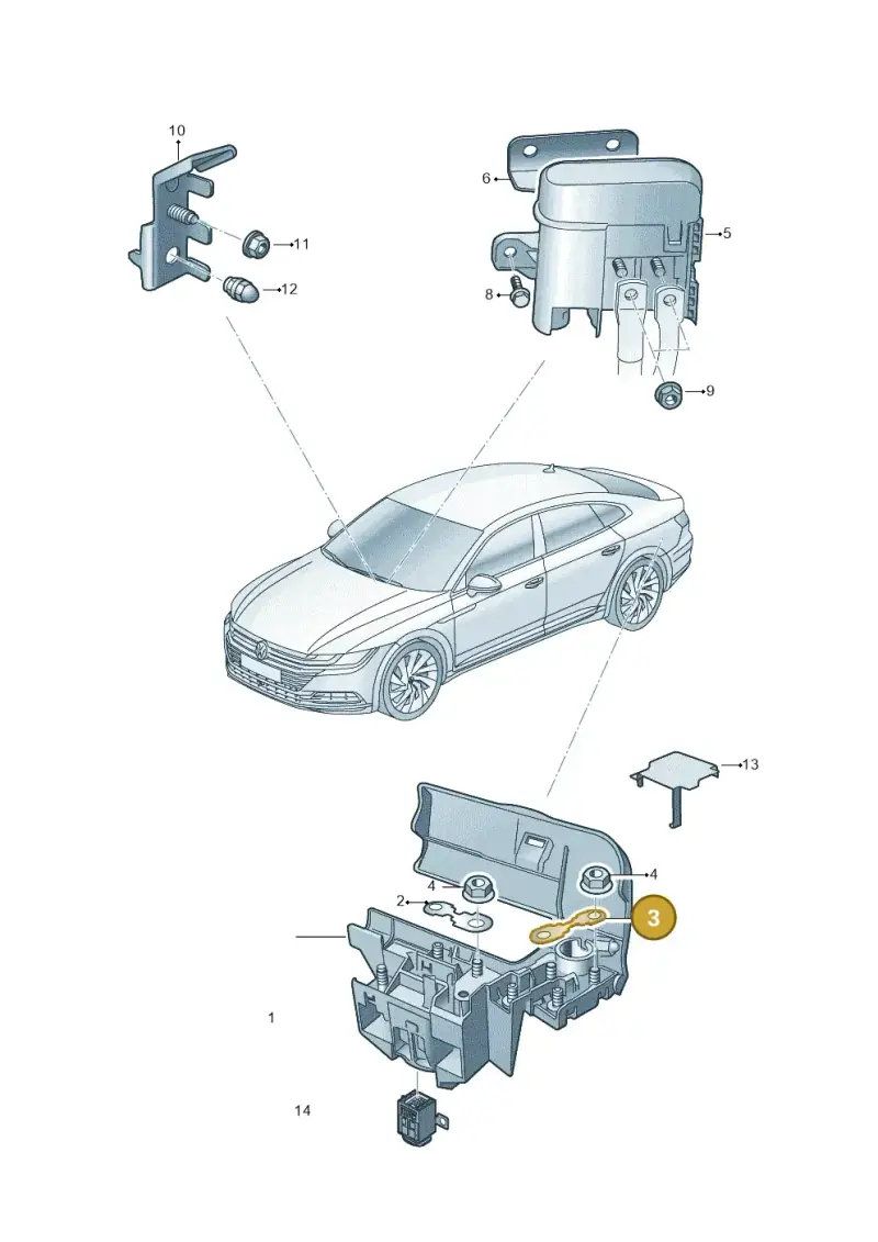N10424905 — Volkswagen Arteon (2017-2023) diagram 828937300, position 3